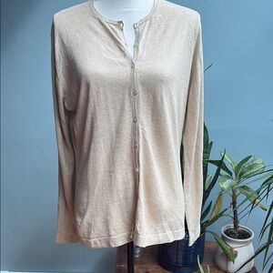 Alan Paine Cardigan/ Luxury Cotton. Size 44